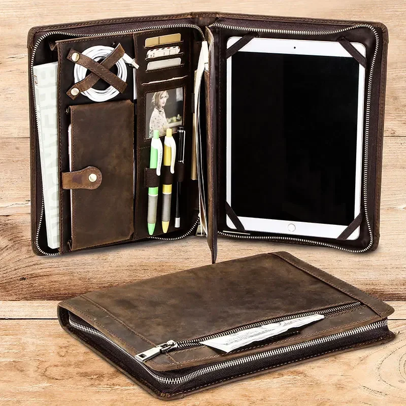 지퍼 펜 슬롯이 있는 애플 아이패드용 가죽 태블릿 보관 - Tablet Tech Accessories 리뷰 및 가격