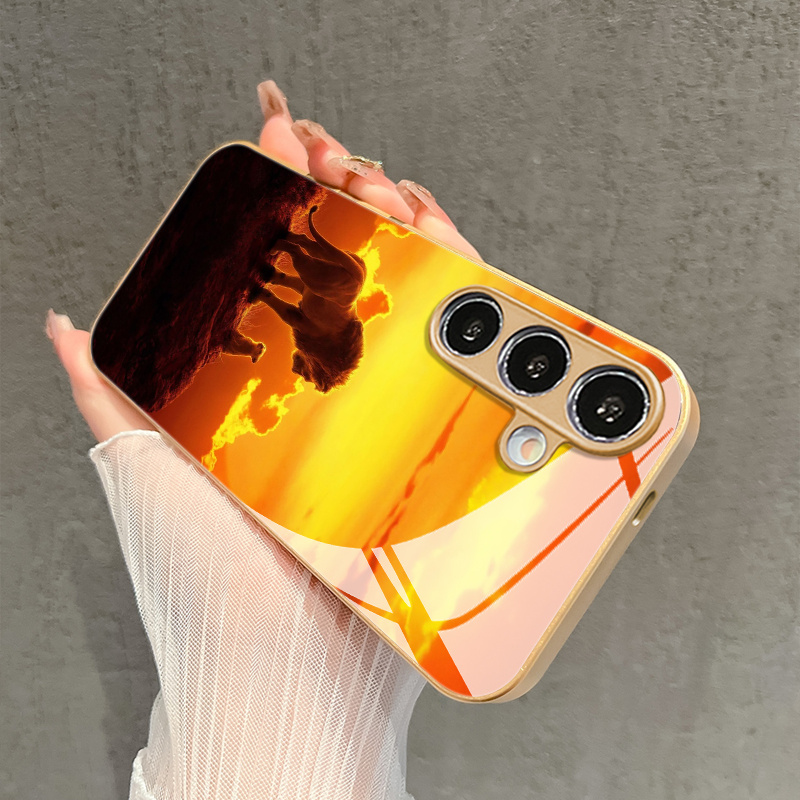 트와일라이트 레이디라이언과 아기 사자 무늬 유리 휴대폰 - Samsung Galaxy S24 리뷰 및 가격