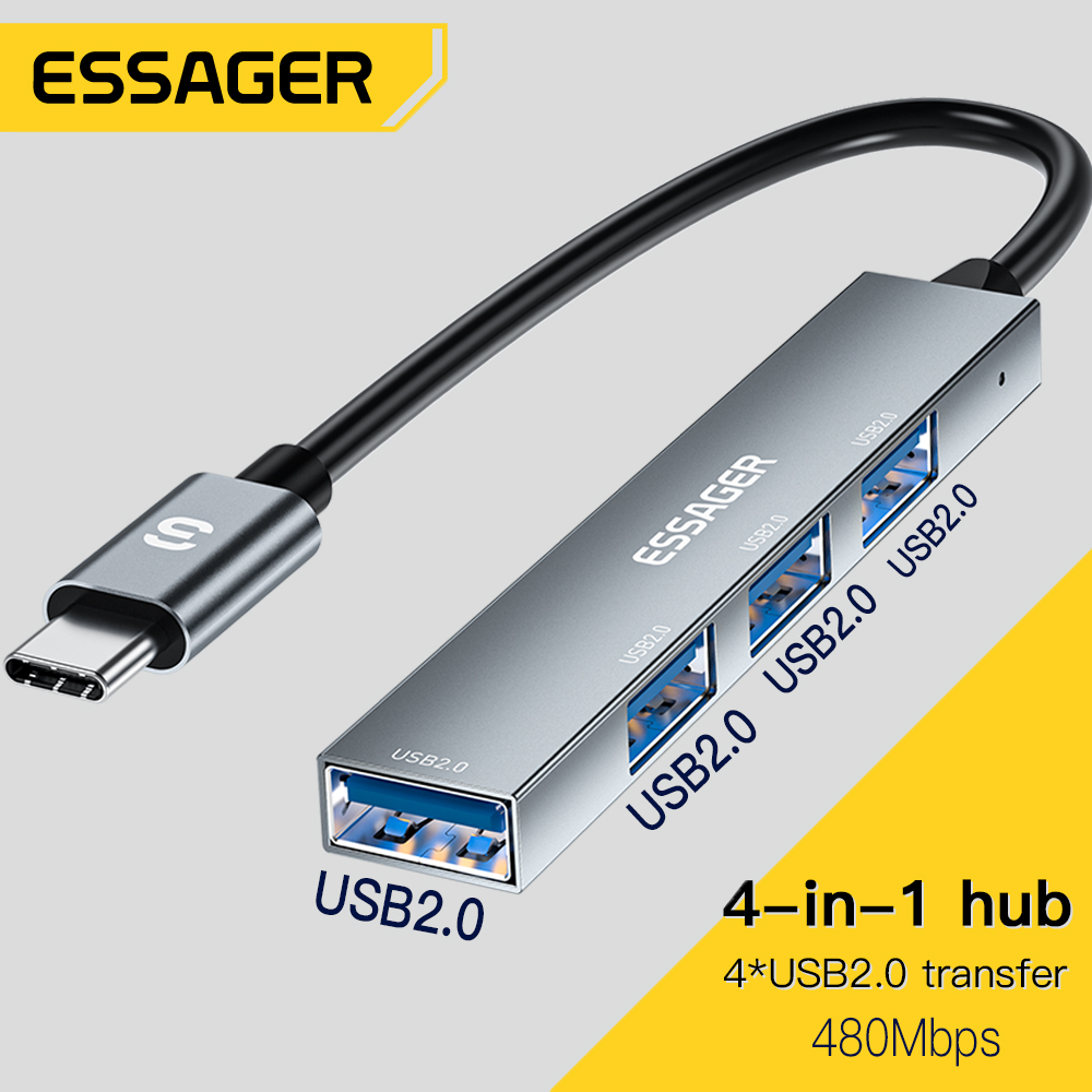 Essager 4 in 1 USB C 케이블 허브 US - Usb Hub Type C 리뷰 및 가격