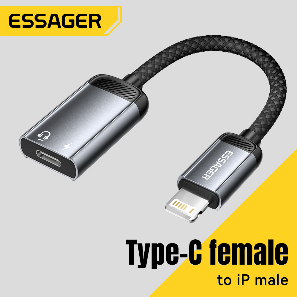 Essager Type-C 오디오 어댑터 케이블 Typ - Wired Earphone Lightning 리뷰 및 가격