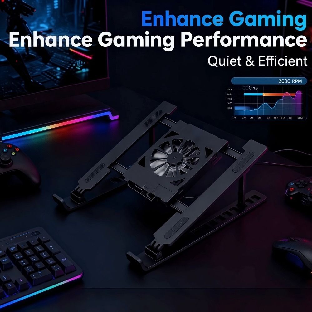 범용 노트북 냉각 스탠드, 팬 포함 조절 가능, 노트북 - Cooling Stand Tablet 리뷰 및 가격